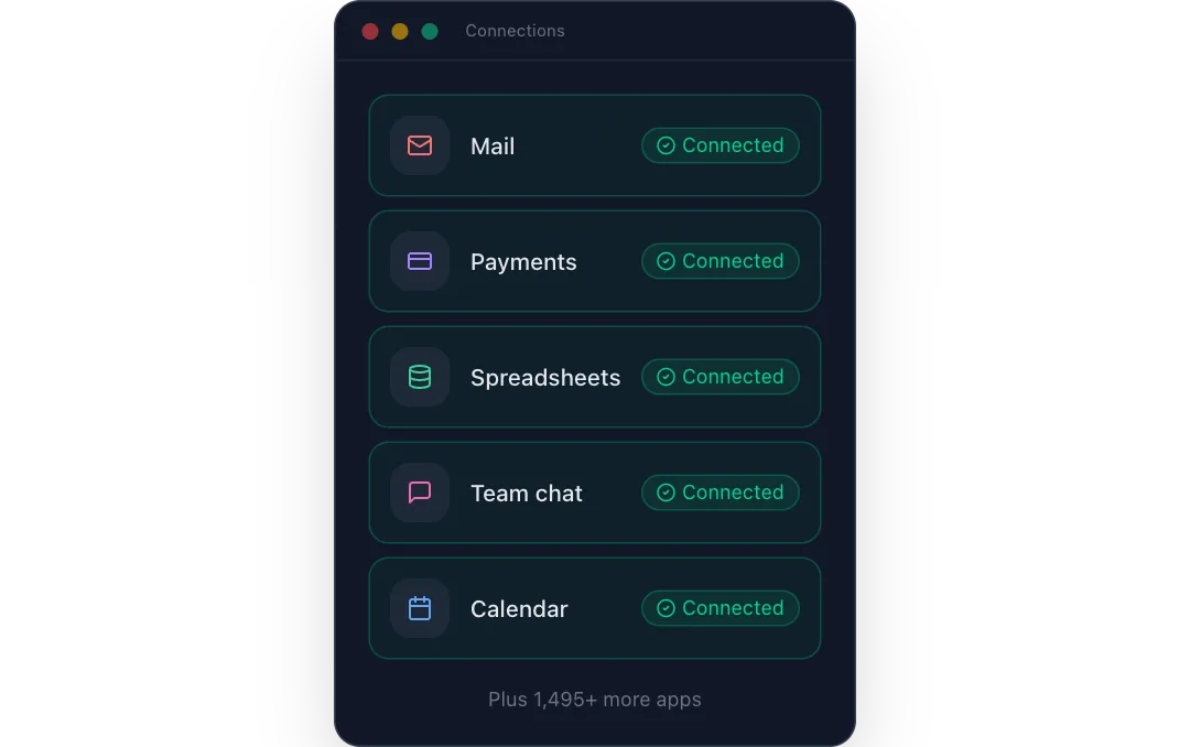 Connect your tools preview
