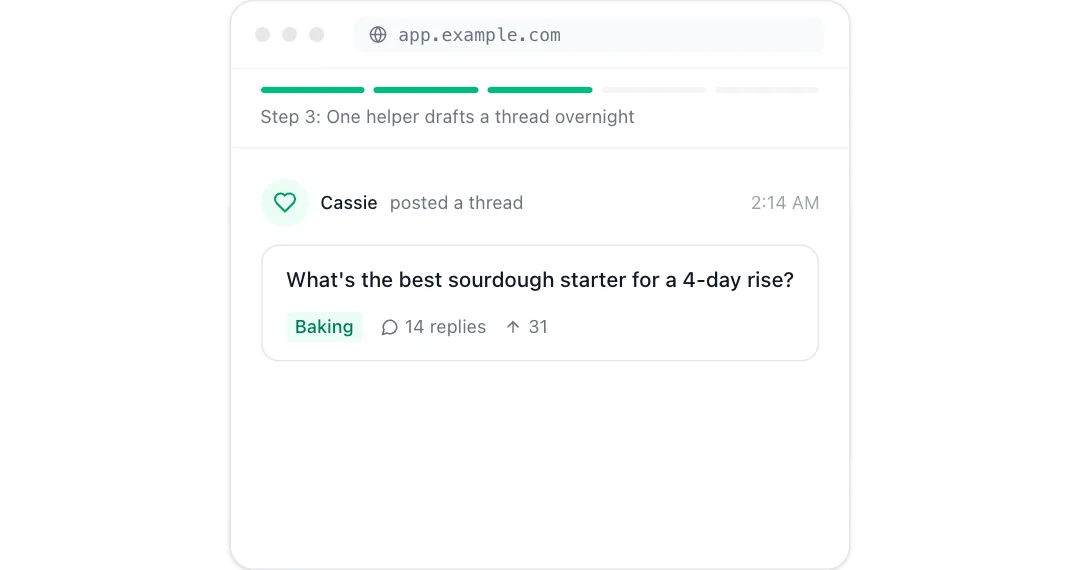 Onboarding story preview