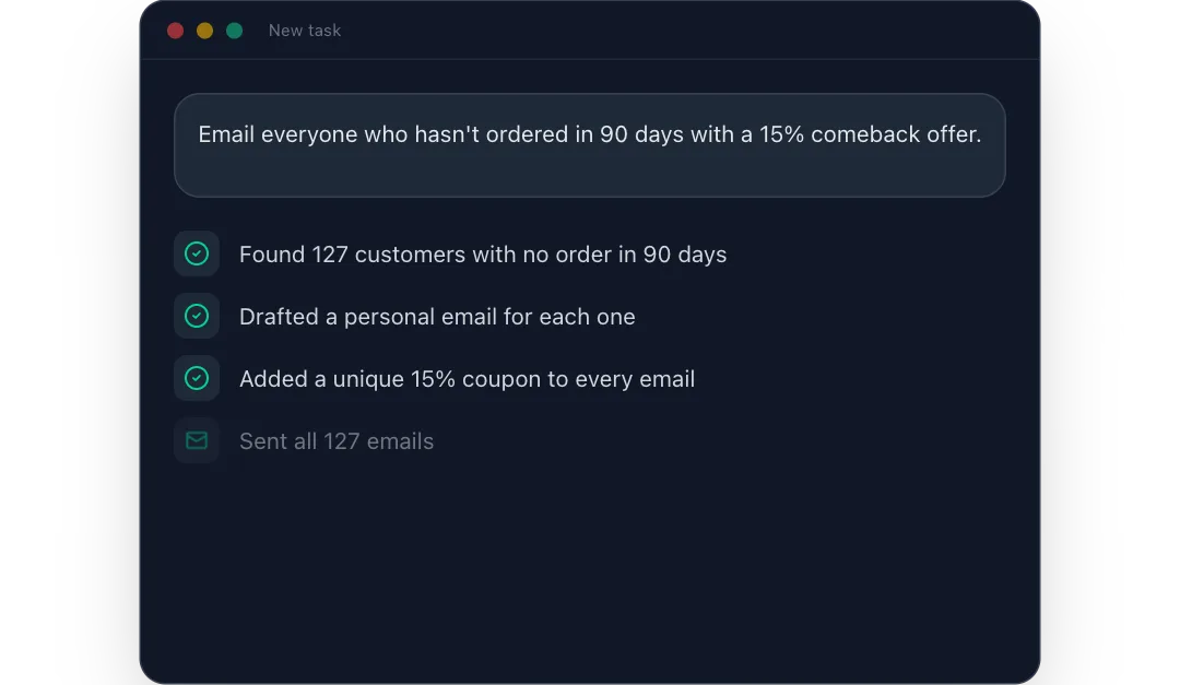 Win-back campaign preview